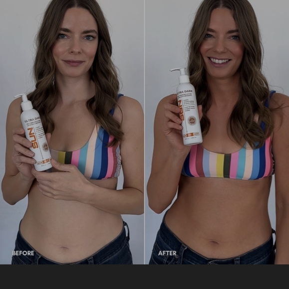 Two bottles Ultra Dark Self Tanner ,Tan for Face, Body & legs, for Fair To Dark - Picture 2 of 8